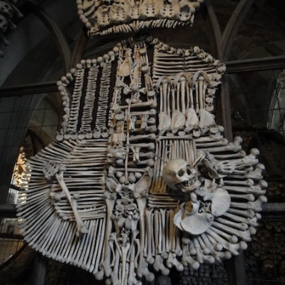 bones at the bone church in kunta hora