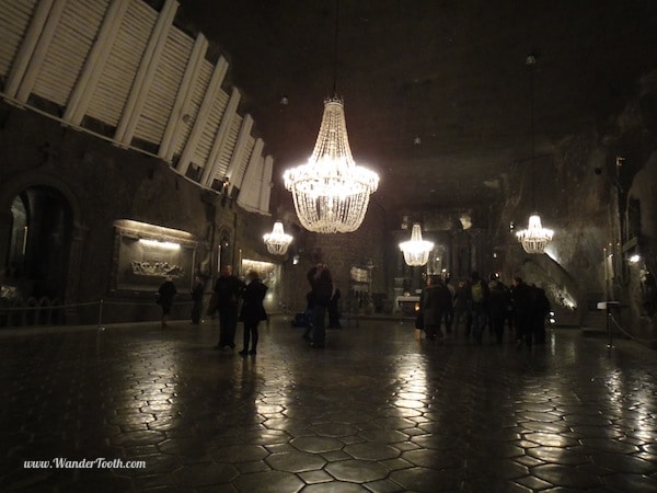 salt cathedral chandeliers