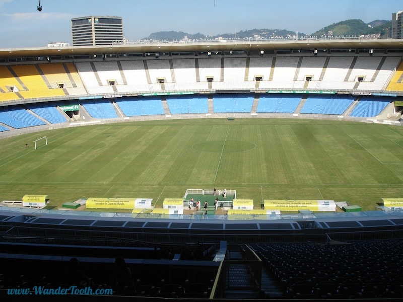 If your fans don't launch bottles full of fresh urine from the cheap seats, then they are not as passionate as fans in Argentina or Brazil. This is Maracanã Stadium, in Rio