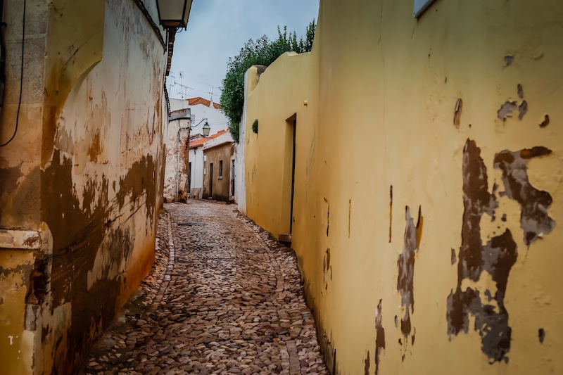 Road in Silves Portugal