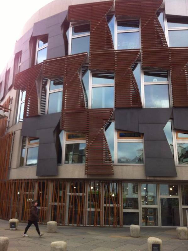 The Scottish Parliament building is kind of strange looking. Fortunately, architectural style doesn't factor into the country vs. not-a-country debate.