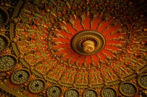 Ornate Ceiling Romanian Athenaeum Bucharest