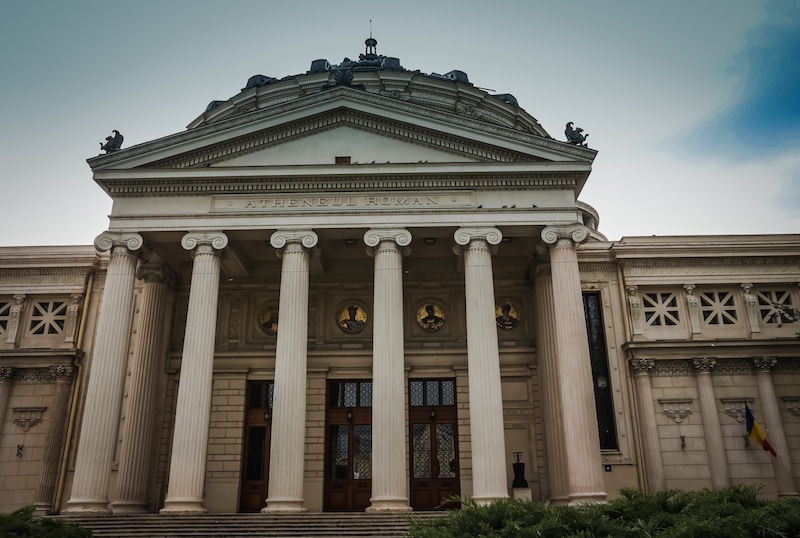 Romanian Athenaeum Exterior Bucharest 