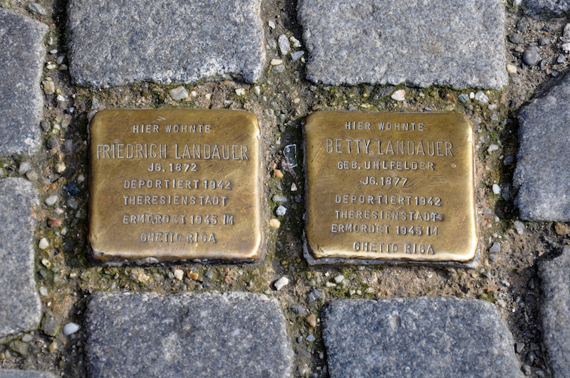 The Landauer's - a husband and wife deported to Theresienstadt and killed.