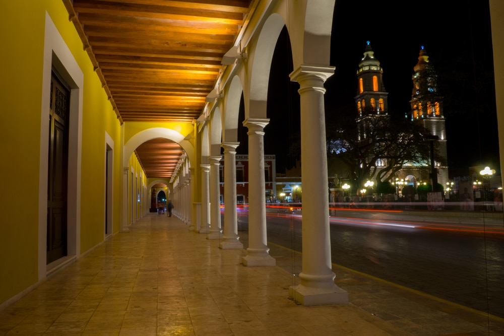 Campeche Mexico at Night