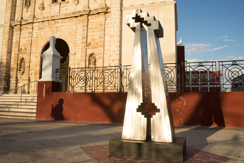 A statue in Campeche Mexico