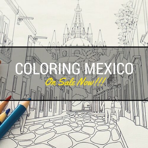 Travel Between the Lines Coloring Mexico