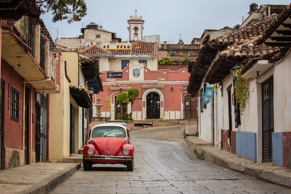 Mexico Coloring Book Scene San Cristobal