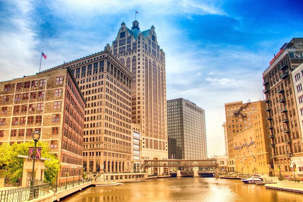 A photograph of the Milwaukee Riverfront