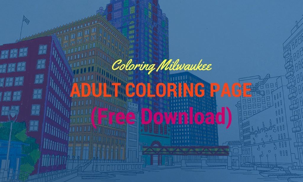 free adult coloring page Milwaukee