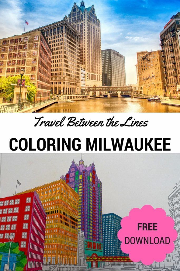 Free Adult Coloring Page of Milwaukee