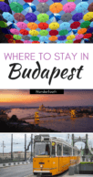 The best areas to stay in Budapest - Pinterest pin