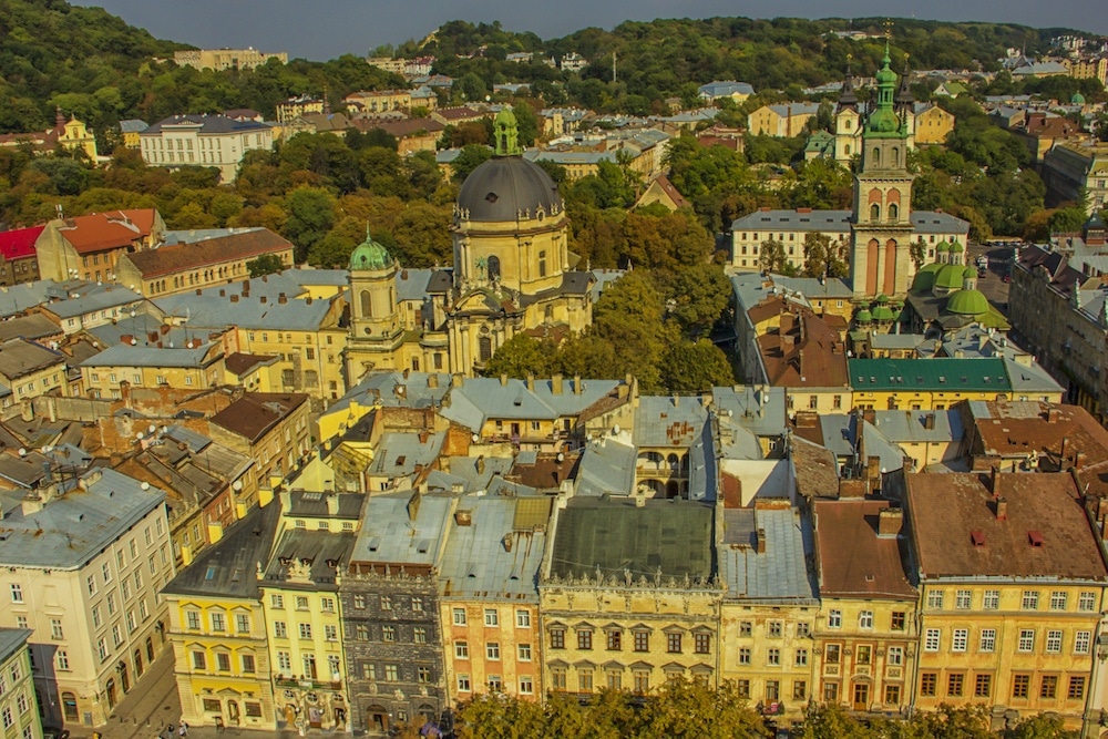 city hall view things to do in Lviv