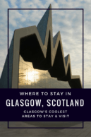 Where to stay in Glasgow Pinterest Pin
