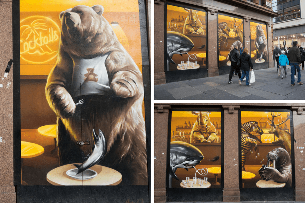 Glasgow Mural Trail Argyle Street Cafe