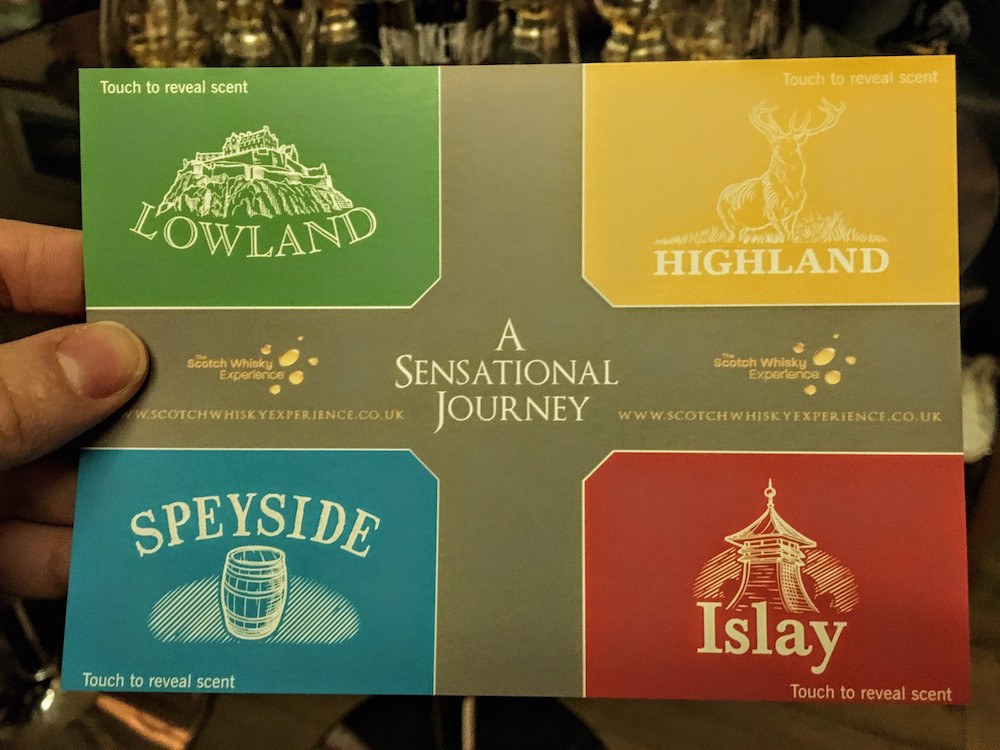 Scotch Whisky Experience Scratch and Sniff Card