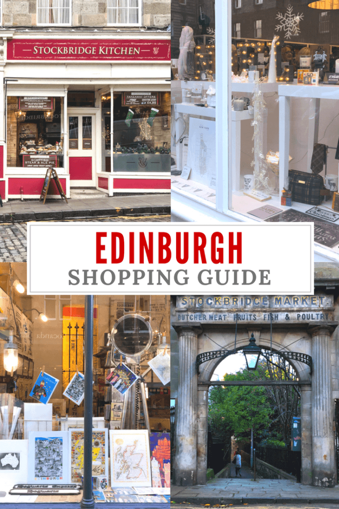 Edinburgh Shopping Guide Pinterest Pin