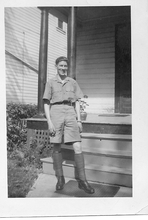 Johnny Bateman in 1940 Groesbeek Canadian War Cemetery