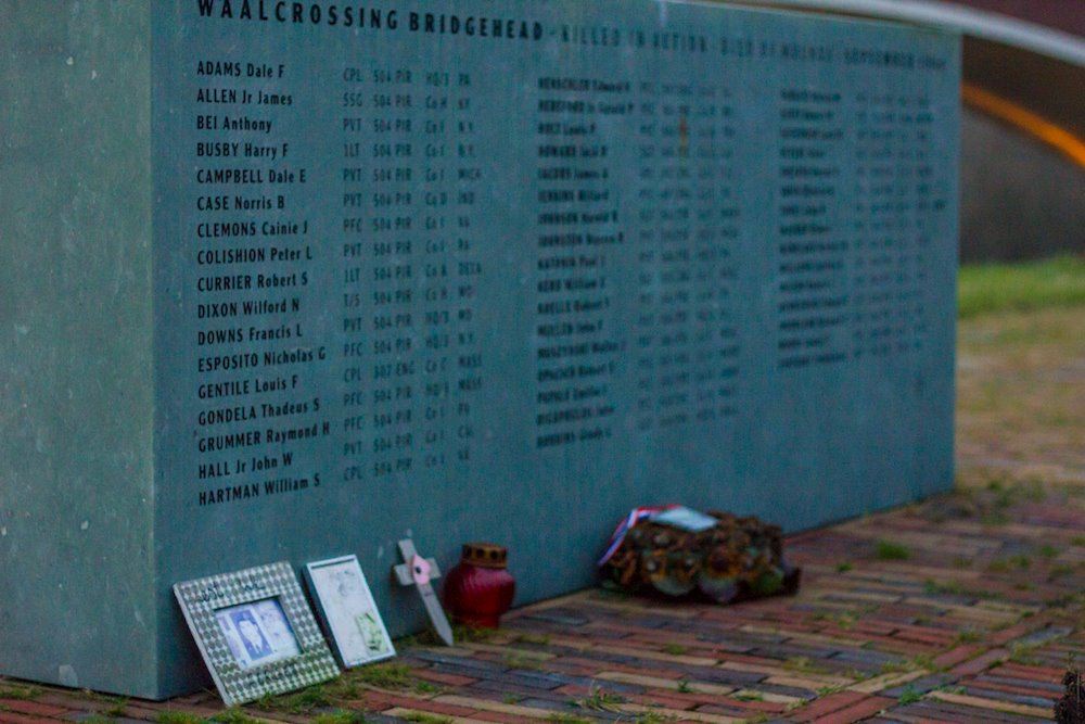 Sunset March Nijmegen Netherlands Names of Soldiers