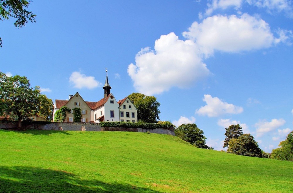 View of church in Basel