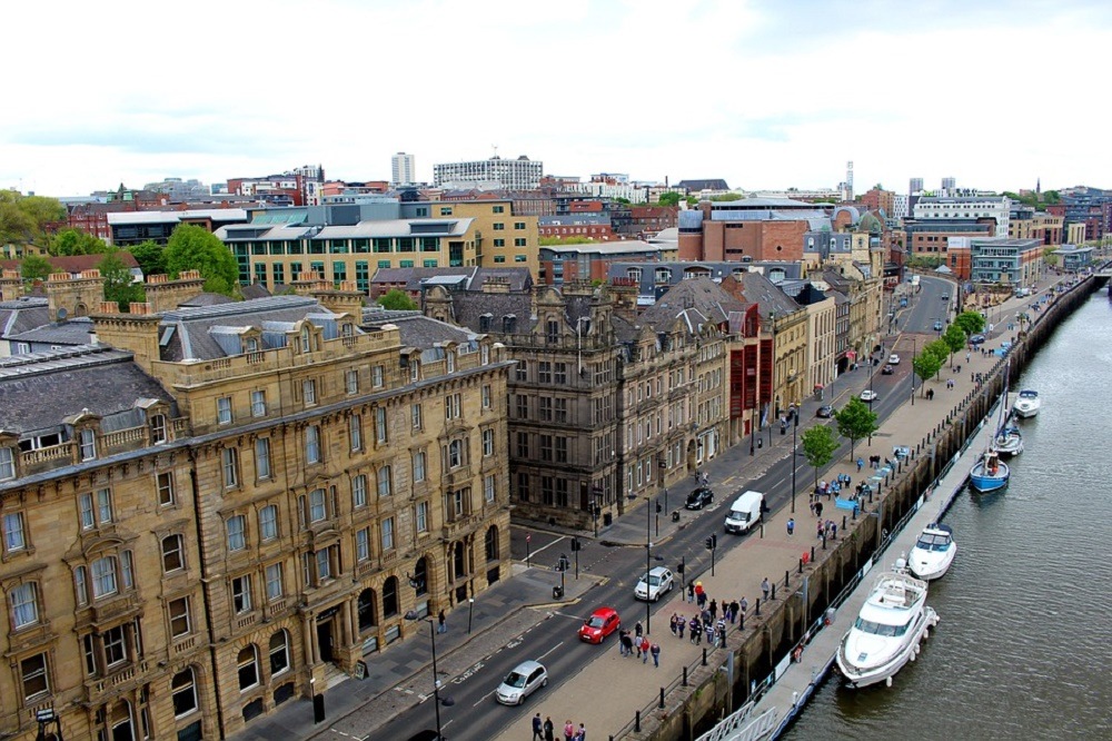 View from the top Newcastle