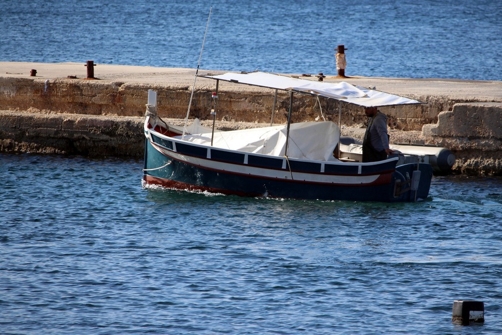 View of a boat in Malta