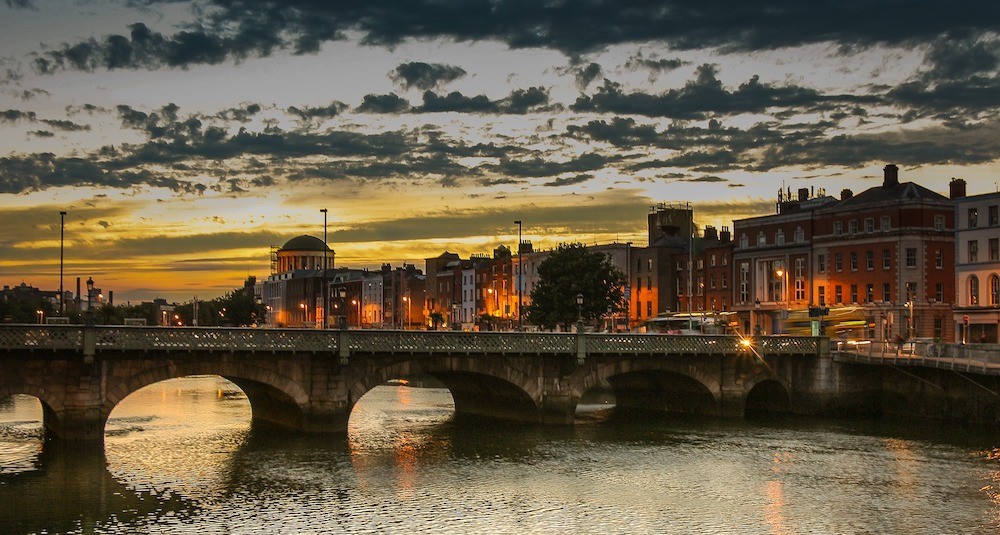 Where to stay in Dublin, Ireland - Dublin river and bridge photo