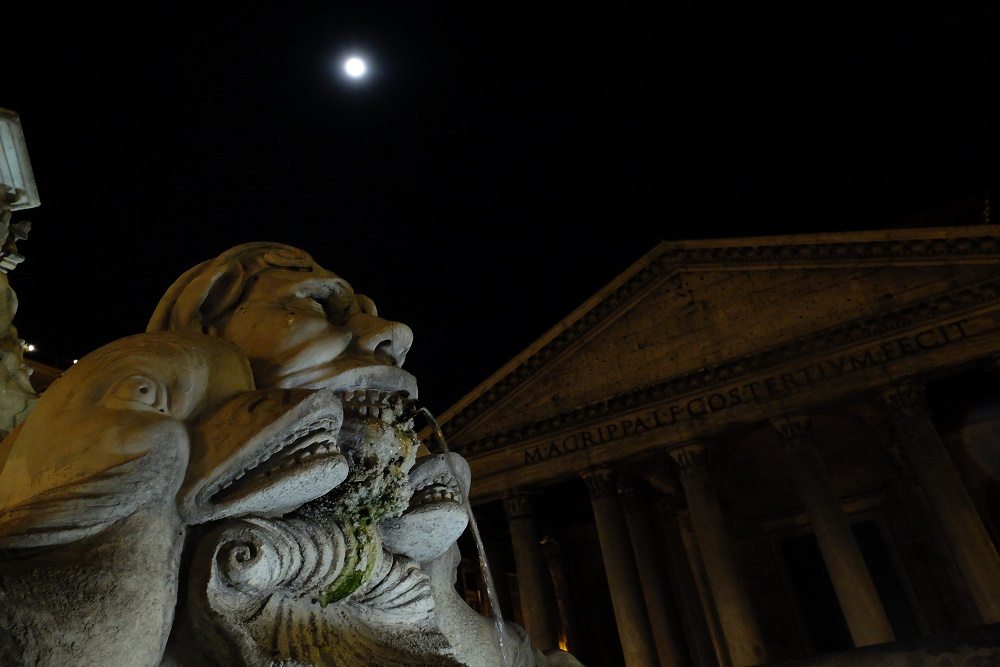 View of architecture at night