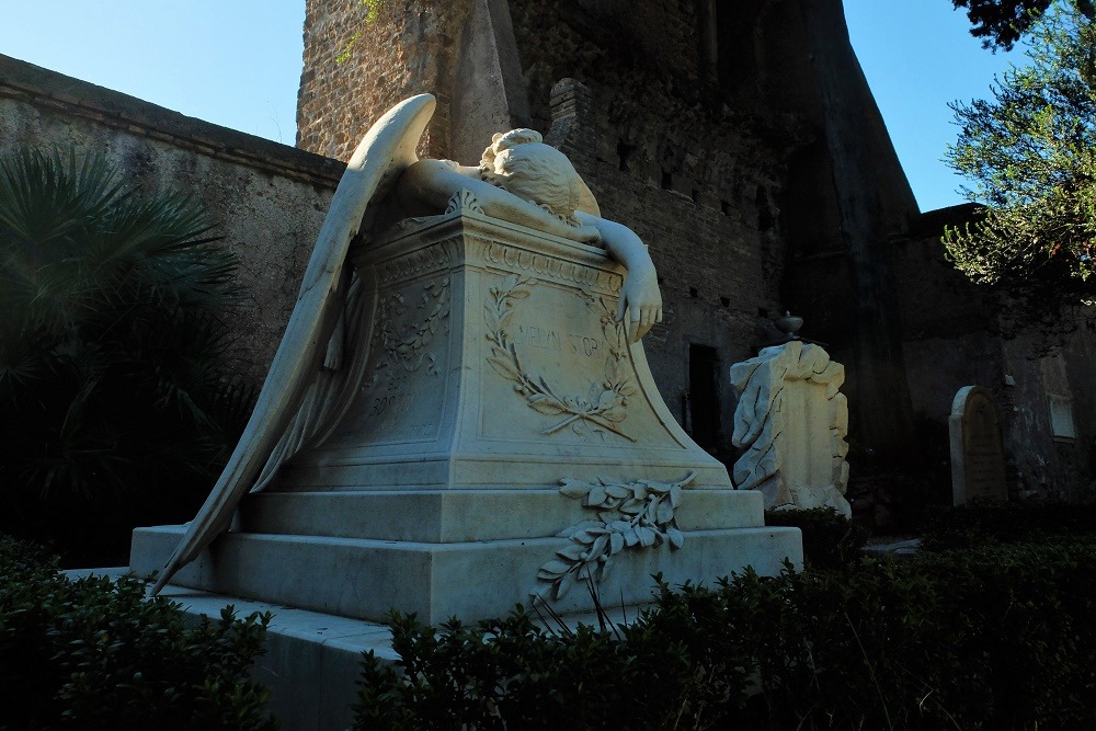 View of cemetery