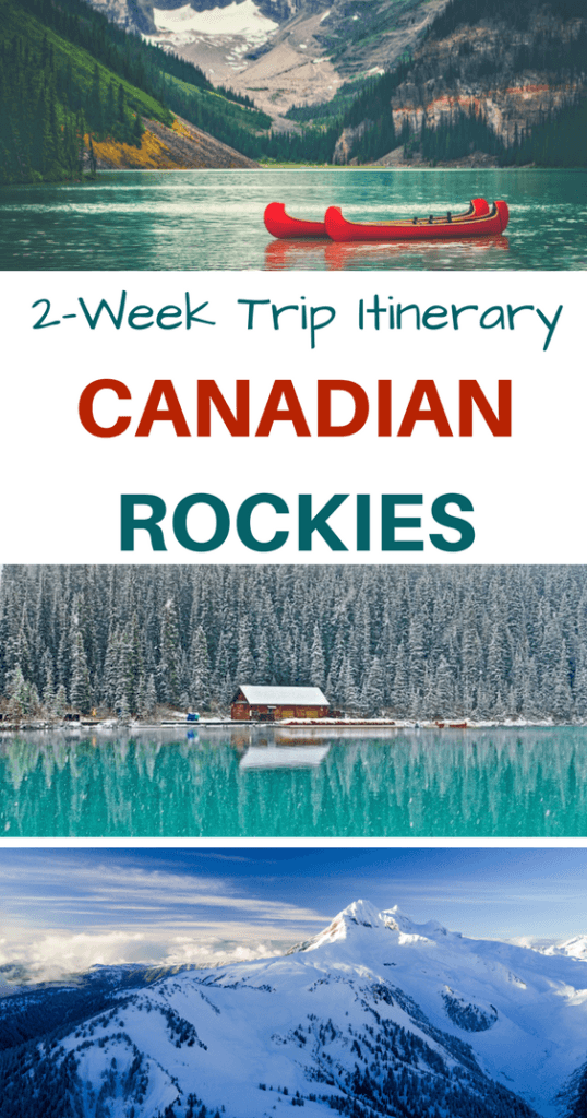 Canadian Rockies Itinerary Pinterest Pin