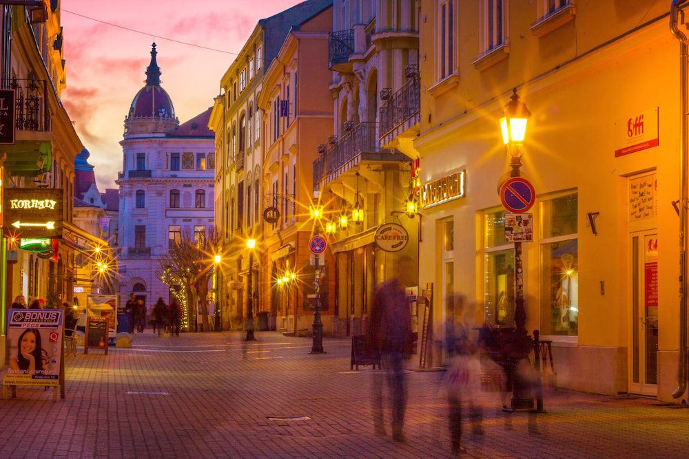 Pécs Hungary Pictures Dusk