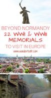 Remembrance Tourism in Europe Pinterest Pin