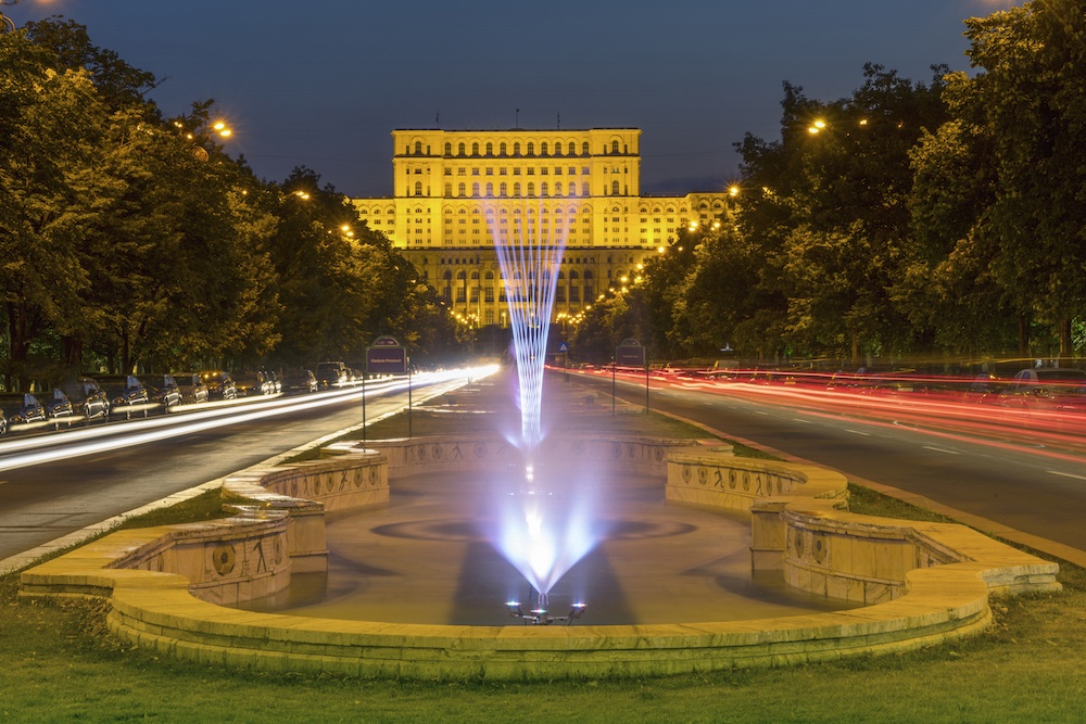 Bucharest Parliament at Night