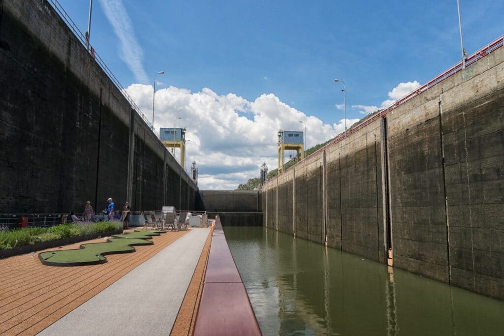 Iron Gates Lock 1 on Eastern Europe River Cruise