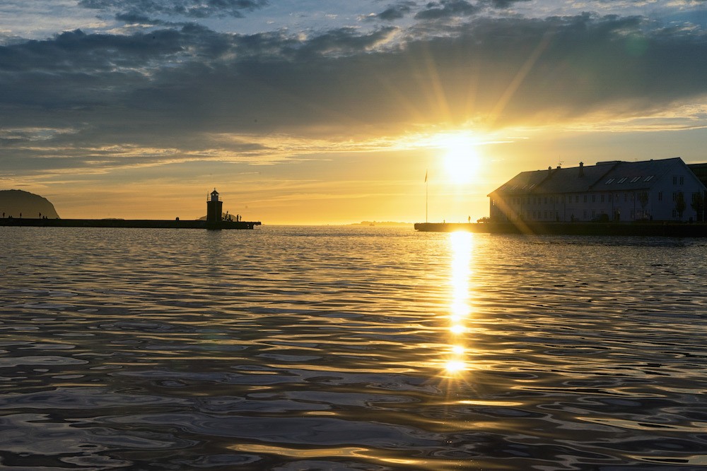 Alesund Harbour Sunset