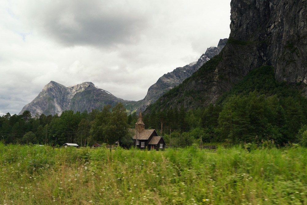 Church on the Rauma Line Norway by Rail