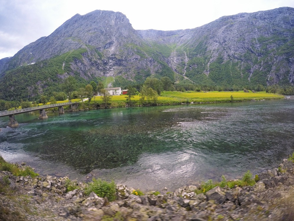 Dombas Scenery Norway By Train