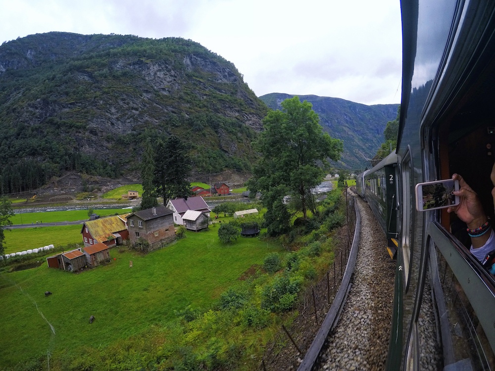 Scenery on the flam line Norway in One week