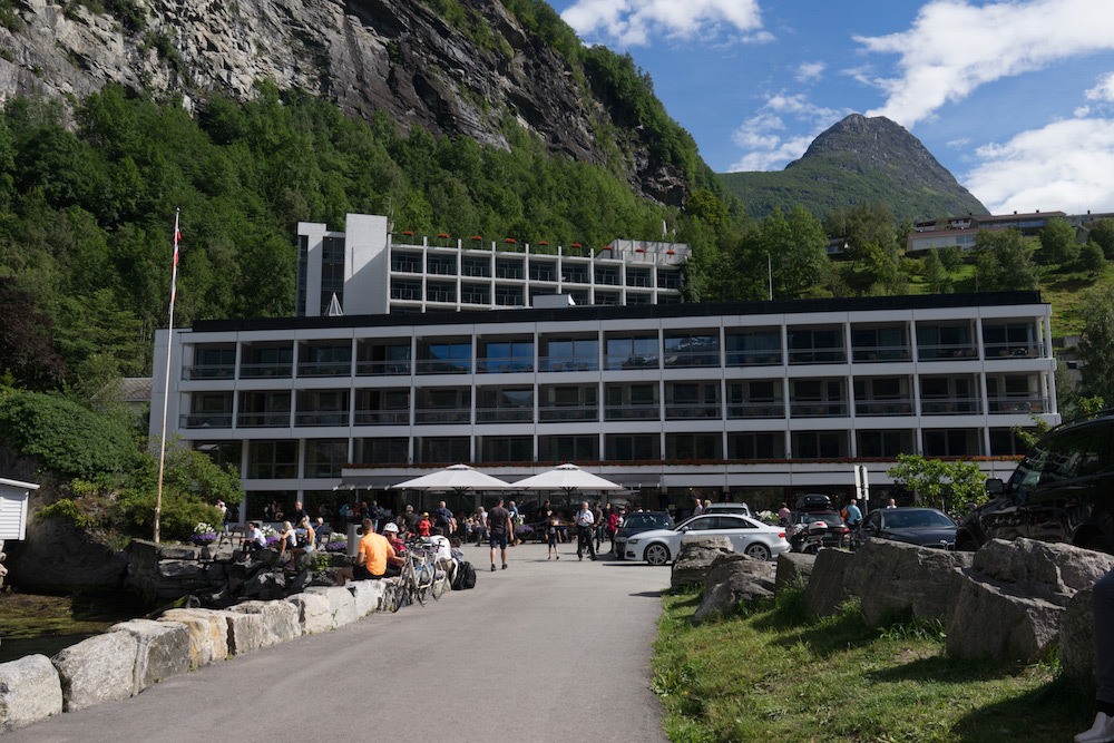 Exterior of Hotel Geiranger Norway