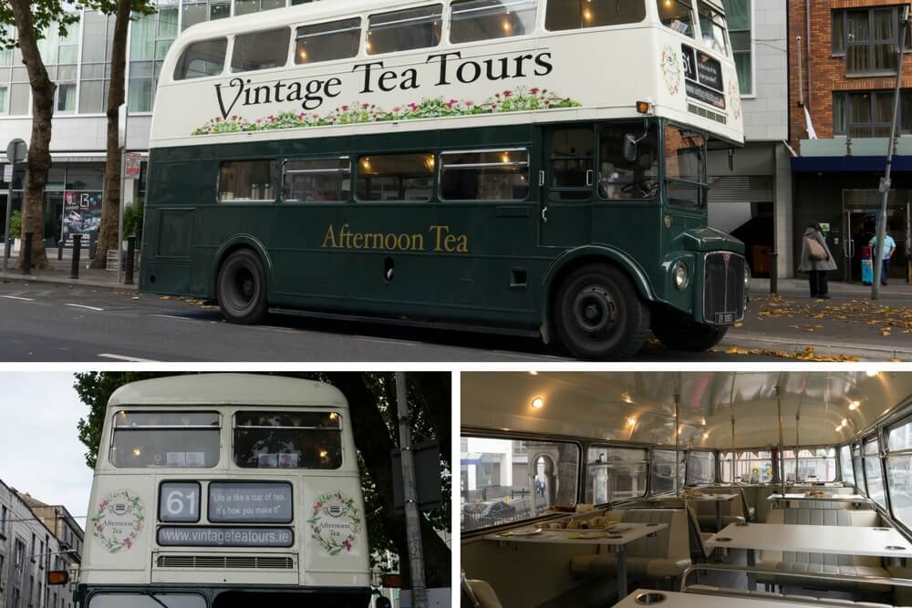 Best Afternoon Tea in Dublin Vintage Tea Tours Bus Tea