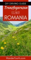 Best Road in Romania Pinterest Pin 1