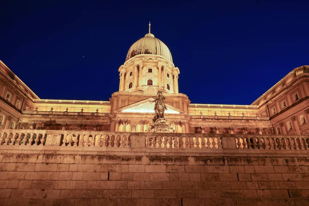 Budapest Castle at night