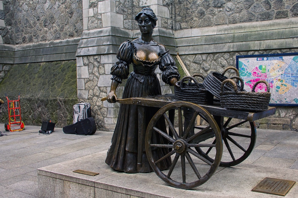 3 days in Dublin Molly Malone Statue