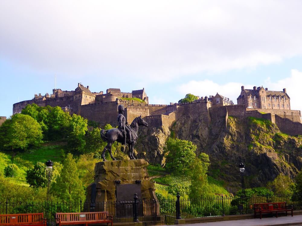 Edinburgh Castle View from Princes Street