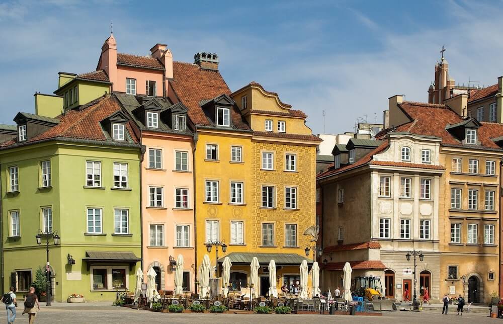 Old town in Warsaw is the best pace to stay for tourists