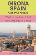 Planning a holiday in Barcelona Spain? Click to read our guide to planning the perfect day trip from Barcelona to Girona, and get the most out of your visit. This small, charming, medieval city boasts some of the best food in the world, and is a completely different experience than Barcelona! #Girona #Catalonia #Spain #Daytrip #Europe #Travel