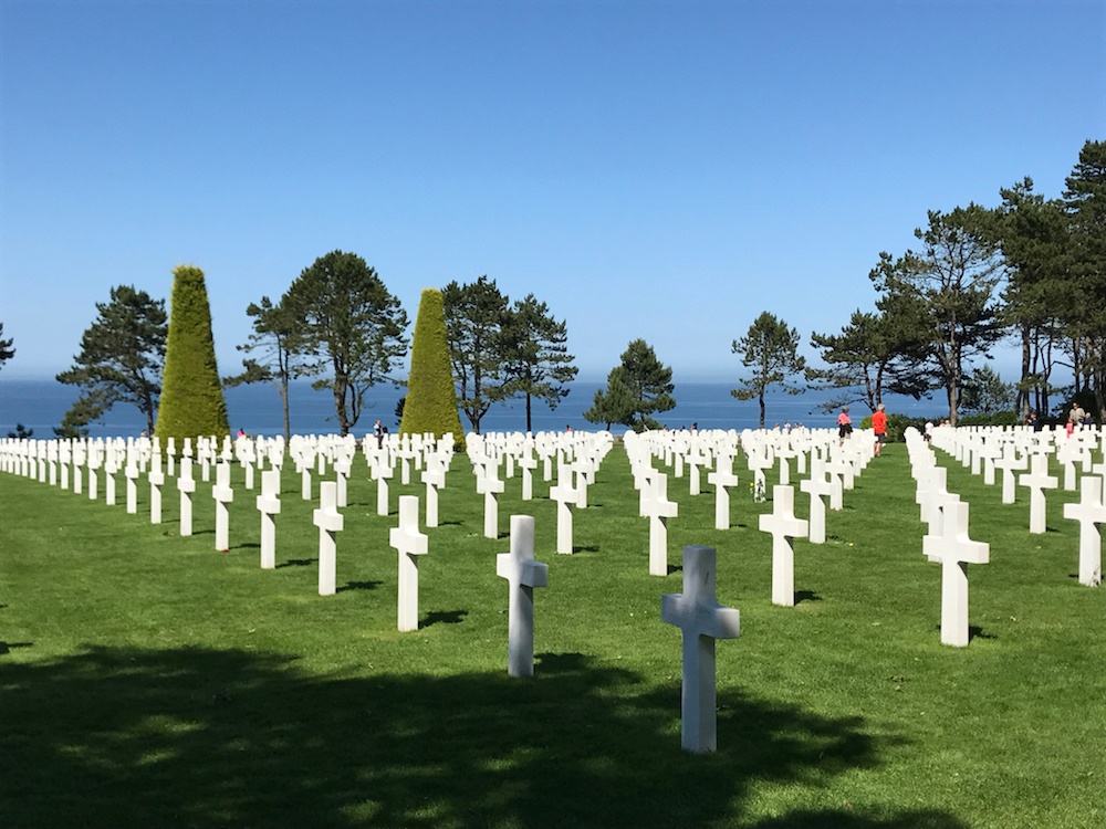 D Day beaches in Normandy American cemetery