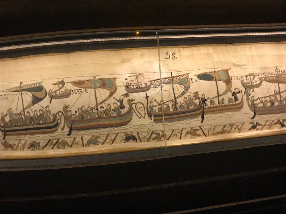 The Bayeux tapestry is one of the many attractions in Normandy