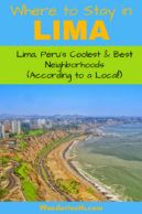 Where to Stay in Lima Peru (According to a Local). A Lima Travel Guide That Explains Lima's Best Areas to Stay. If You're Planning a Trip to Lima, Use This Guide to Plan The Best Place to Stay in Lima. Written by a Local Travel Writer. Includes Lima Hotel Recommendations. Click to Read the Lima Travel Guide! Best Areas to Stay in Lima I Lima's Coolest Neighborhoods I Lima Hotels I #Lima #Peru #Hotels #SouthAmerica #Travel