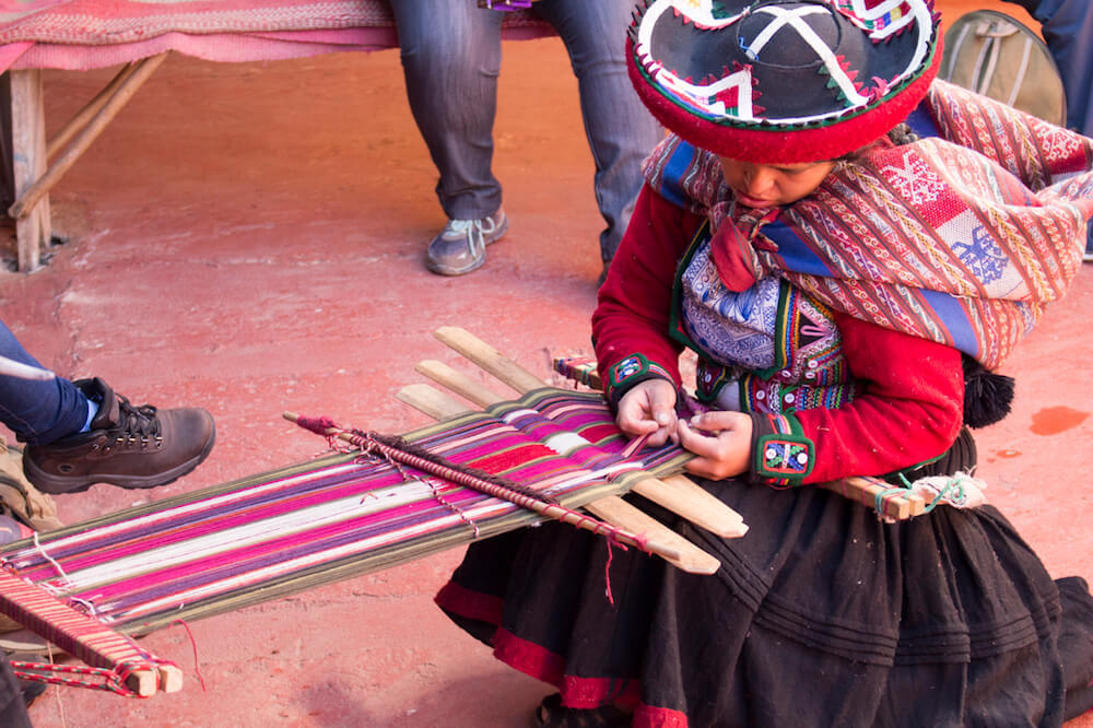 Buy colorful textiles when you visit cusco